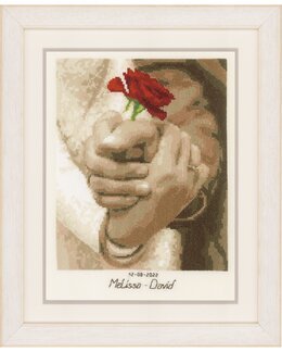 Broderikit Billede Bryllupsrosen - Vervaco