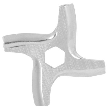 Krydsformet madslibeblad kværnplade - elektrisk kødhakker tilbehør, kødhakkerblad, kødhakkerplade, madslibeblad