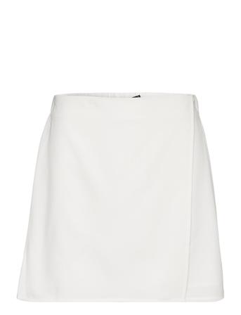 Vmzelda Short Wrap Skirt Skirts Wrap Skirts Hvit Vero Moda*Betinget Tilbud