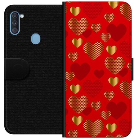 Yhteensopiva Lompakkokotelo Samsung Samsung Galaxy A11 GoldenHearts