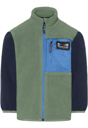 Didriksons Anten Kids Full-Zip Ytterplagg Unisex Grön 100