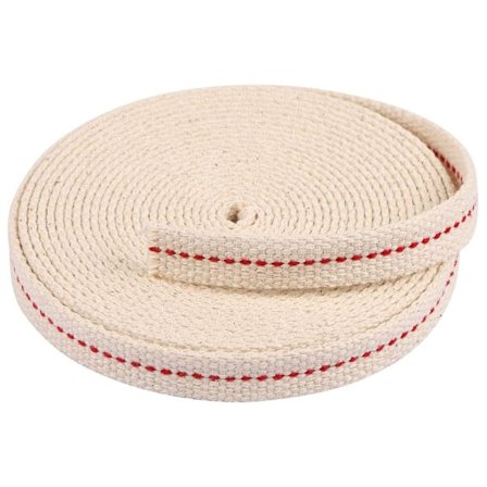 Bomuldsvæge til Olie- og petroleumslampe 12mm x 10m