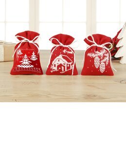 Broderikit Doftpåsar Magisk jul 3-pack