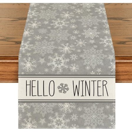 Julbordslöpare, Fluga Kök Matbord Dekoration kompatibel Utomhus Hemfest 33x183 cm