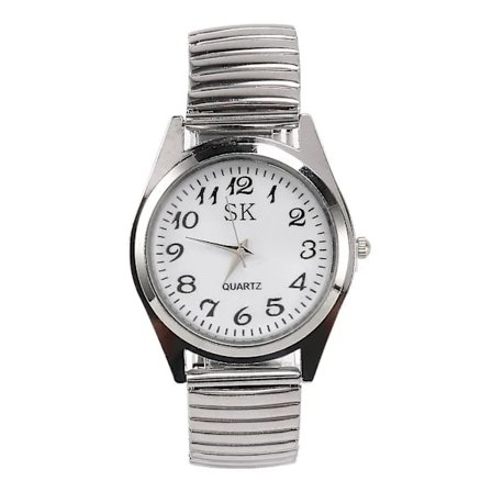 Suuret Numerot Joustava Teräs Miesten Naisten Urheilu Rannekello 1.4