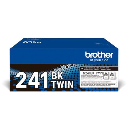 Brother TN241BK - 2-pack - svart - original - tonerpatron