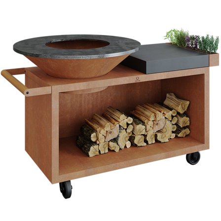 Ofyr Utendørs kjøkkenøy Pro, stål' - 'Rust