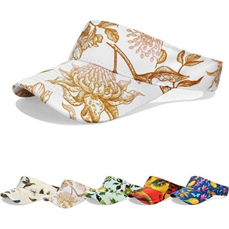 Dame Visir - Golf Tennis Visir Sol Visir Kasket Unisex Sport Hat