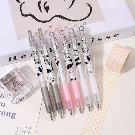 Söta Panda Gel Pennor Kawaii 0,5 mm Black Ink Neutral Pens Kids