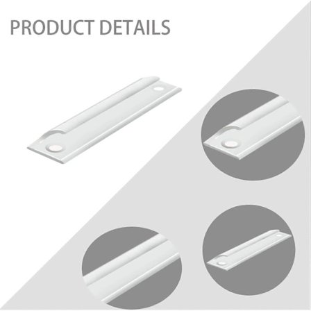 Aluminium Skjutdörrhandtag Köksskåpshandtag 2 Delar Balkongdörrhandtag för Lådor Skjutdörrar