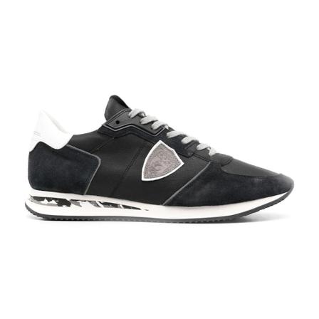 Philippe Model logo patch lace-up sneakers Sort, Herre, Størrelse: 44 EU