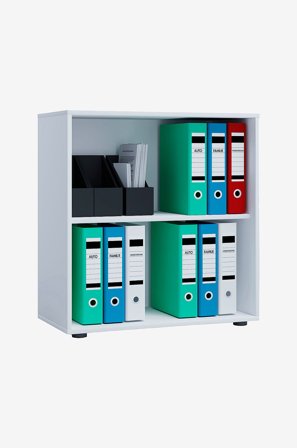 VCM - Kontorskab Lona L uden døre - Hvid - Hylder & opbevaring - Fra Homeroom