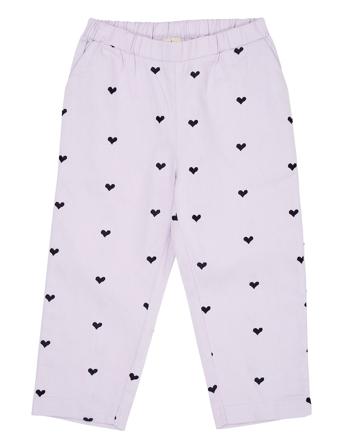 Twill Heart Pants Bottoms Trousers Purple Copenhagen Colors