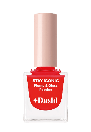 DASHL Stay Iconic Plump & Gloss Peptide Nagellack Unisex Röd 10ML