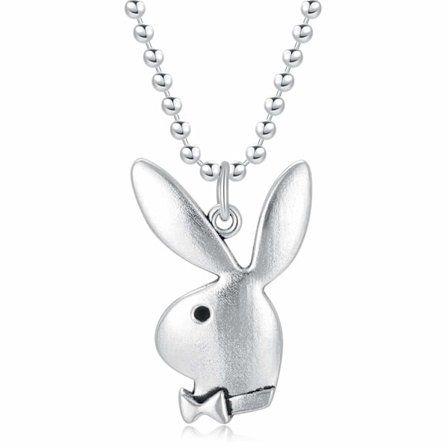 Playboy Bunny Halsband 24" Rolo Kedja i 304 Rostfritt Stål