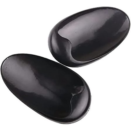 10 par svarta plastöronmuffar vattentäta öronproppar hårfärgningsöronproppar frisörsalong