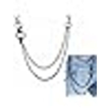 Punkkedjor til bukser, kraftige bæltekæder Hip Hop Bukser Jeanskæde med karabinhager til pungnøgler