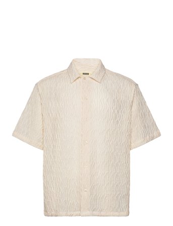Wbsunny Crooque Shirt Cream Woodbird