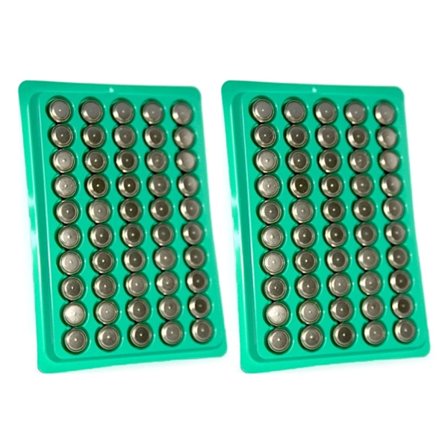 Pakke med 50/100 AG13 Knapcelle LR44 Knapbatteri MP3-afspillere Legetøjsur Lommeregner Zink Mangan Batteri 1,55V