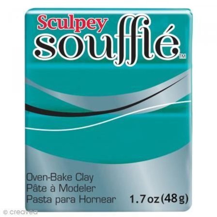 Sculpey Soufflé polymer clay to bake - Sea Glass Green - Smykker, dekorative elementer - Voksen - Unisex