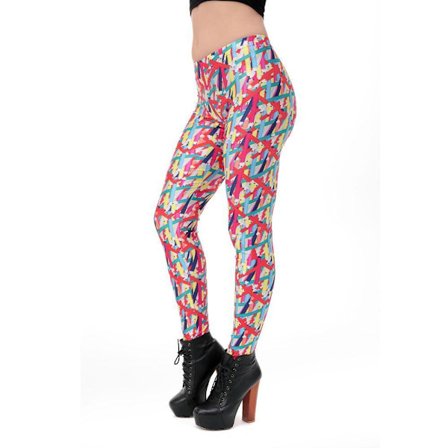 Färgglada Leggings med Pennor