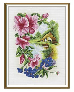 Broderipakke Bilde Sommerutsikt - Nova Sloboda