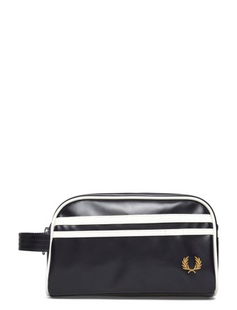 Coated Polyester Wash Bag Navy Fred Perry