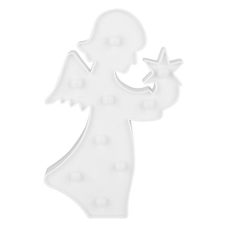 Muovinen LED Enkeli Keiju Yölamppu Kotiin ja Lastenhuoneeseen Lämmin Valkoinen