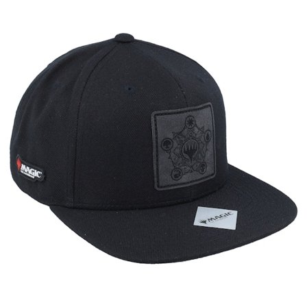 Magic: The Gathering - Mtg Mana Logo Engraved Box Black/Black Snapback Snapback Black Cap - @ Hatstore