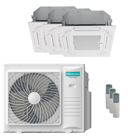 Condizionatore Hisense Cassetta ACT trial split 18000+18000+18000 BTU inverter A++ unità esterna 10 kW