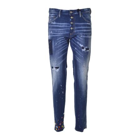 Dsquared2, Jeans Blauw, Heren, Maat:M