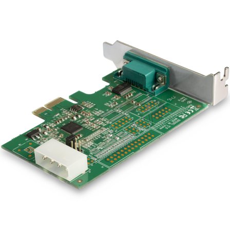 StarTech 1-port PCI Express RS232 Serial Adapter Card, PCIe RS232 Serial Host Controller Card, PCIe to Serial DB9 COM Port, 16950 UART, Low Profile