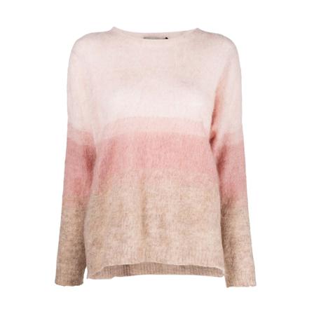 D.Exterior Round-neck Strik Pink, Dame Striktrøjer