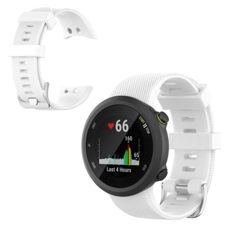 Garmin Forerunner 45 / 45S silikoneurrem - Hvid