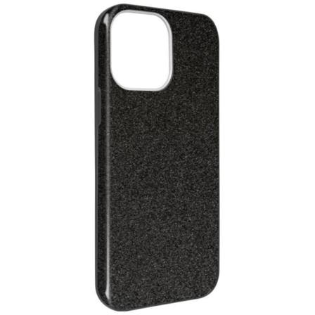 iPhone 13 Pro Fodral Avtagbar Glitter Silikon Halvstyv svart Svart