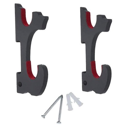 2 stk. Sværdvægophæng Sværdholder Display Stativ Til Katana Wakizashi Genji 2-lags Fløjlspolstret