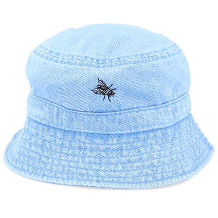 Iconic - Blu bucket Cappello - The Fly Light Denim Bucket @ Hatstore
