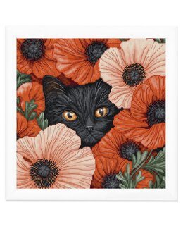 Broderipakke Bilde Poppy øyne - LetiStitch
