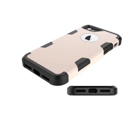 Elegant og beskyttende hybriddeksel fra LEMAN for iPhone 8 Svart/Guld