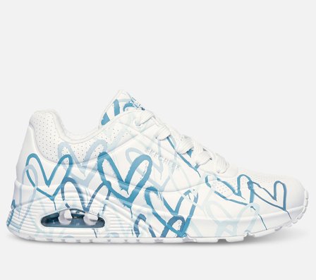 Skechers, Uno - Spread the Love by JGoldcrown, 36, Hvid, Dame