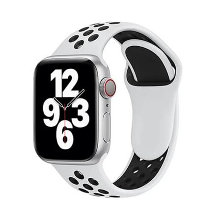 Silikon Band i Sportarmband - Gummiband - Bekväm & Hållbar - Till 42 mm / 44 mm / 45 mm / 49 mm Vit / Svart