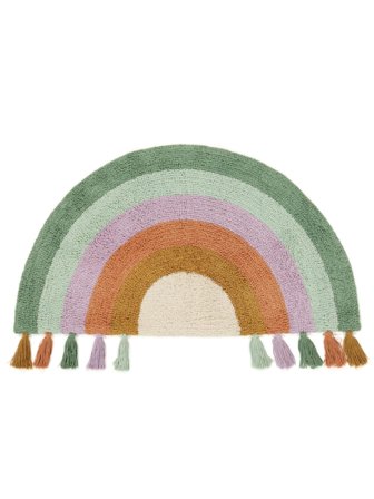 Tapis De Cuisine Cute Rainbow 55X100 Coton Multicolore