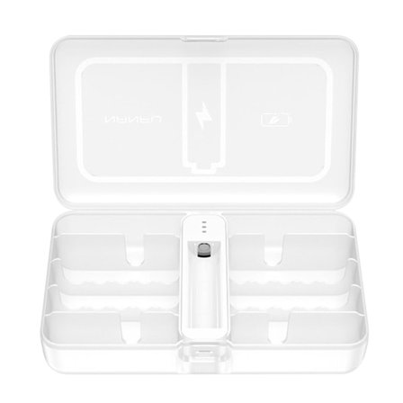 AA/AAA Förvaringslåda i Plast Stor Kapacitet Transparent Batteriorganisatör för AA/AAA Batterier