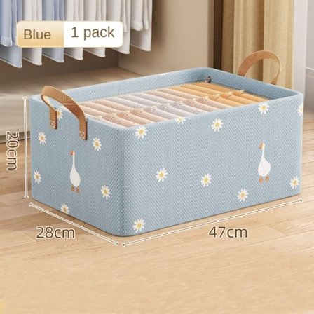 Tøj Opbevaringsboks Separatorkasser BLÅ