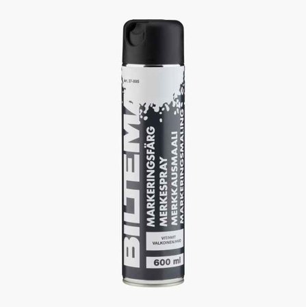 Snabbtorkande Vit Markeringsfärg Spray 600 ml - Biltema