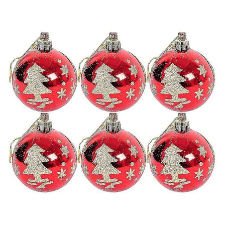 6lbs 6cm Hengedekorativ Julekule