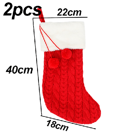 Juldekoration presentpåse Julstrumpa present röd