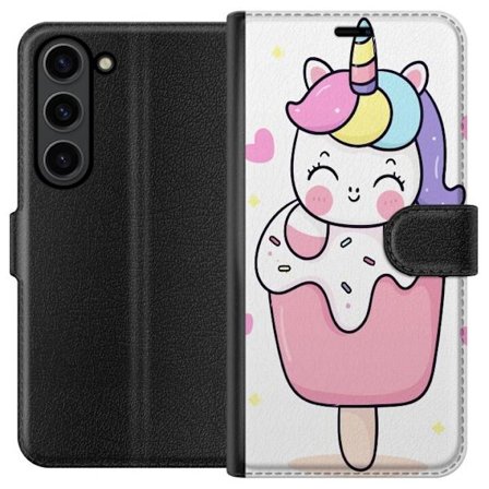 Plånboksfodral till Samsung Galaxy S24+ med Glad enhörning