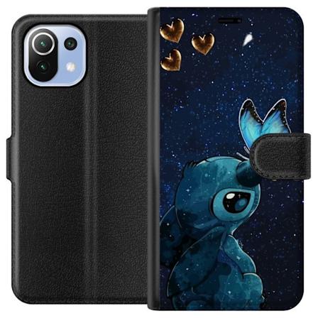 Xiaomi Mi 11 Lite Tegnebogsetui Stitch sommerfugl