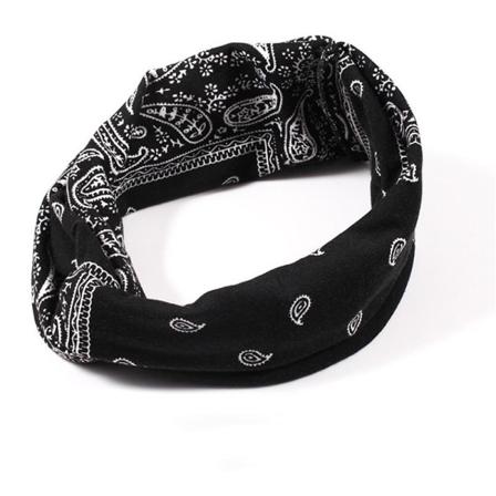 Twist Elastiset Turbaani Päänauhat Päähine Hiusnauha Päähineet Bandana Hiustarvikkeet Black